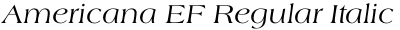 Americana EF Regular Italic